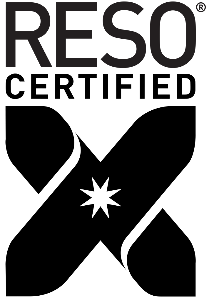 RESO Logo Certified Vertical Black