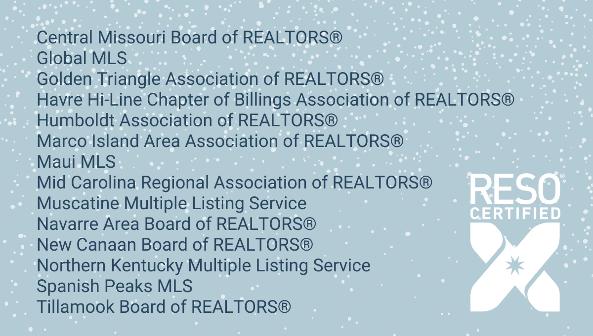 December_2022_Certified_RM_v.2 RESO Real Estate Standards Organization