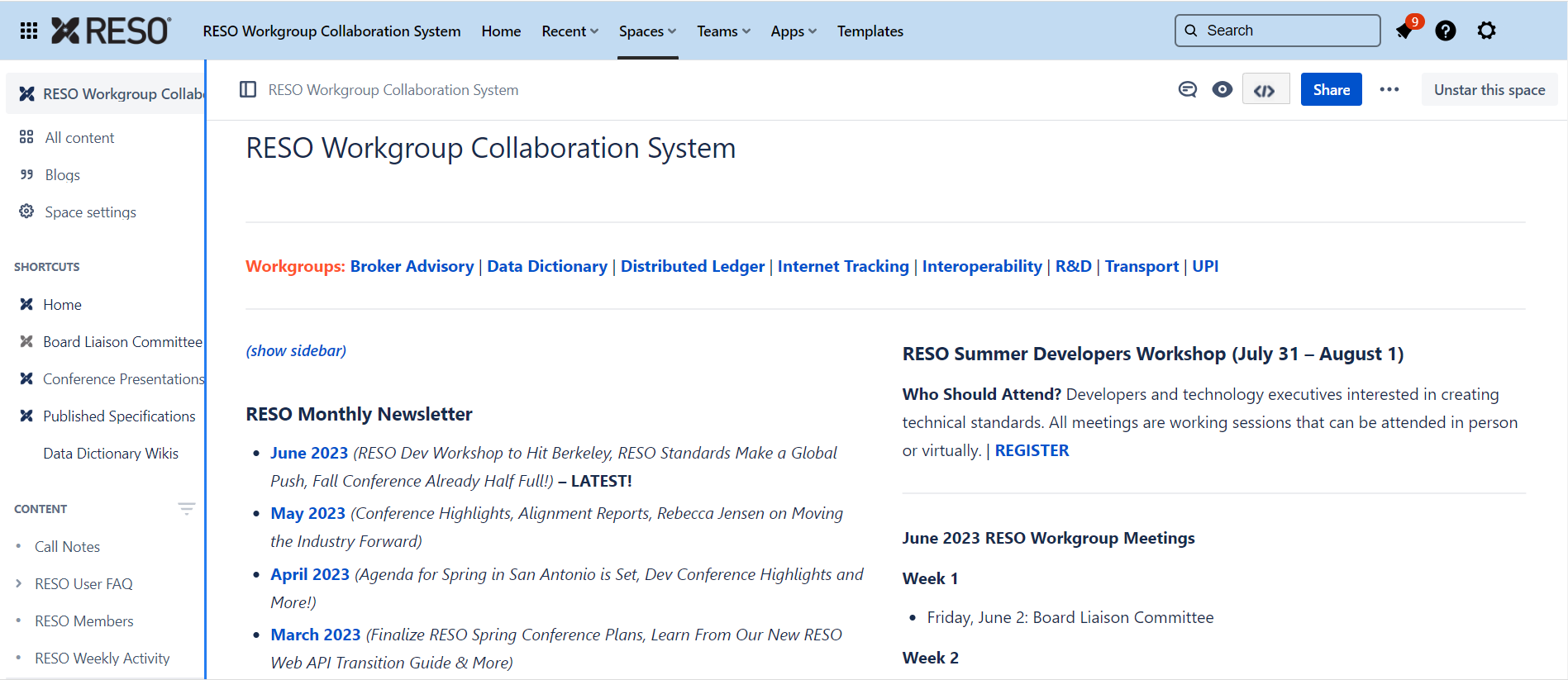 Confluence_Image RESO Real Estate Standards Organization