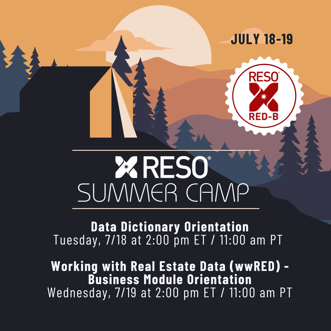 RESO Summer Camp | Data Dictionary & wwRED Orientations