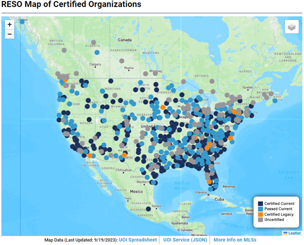 Organization certification map